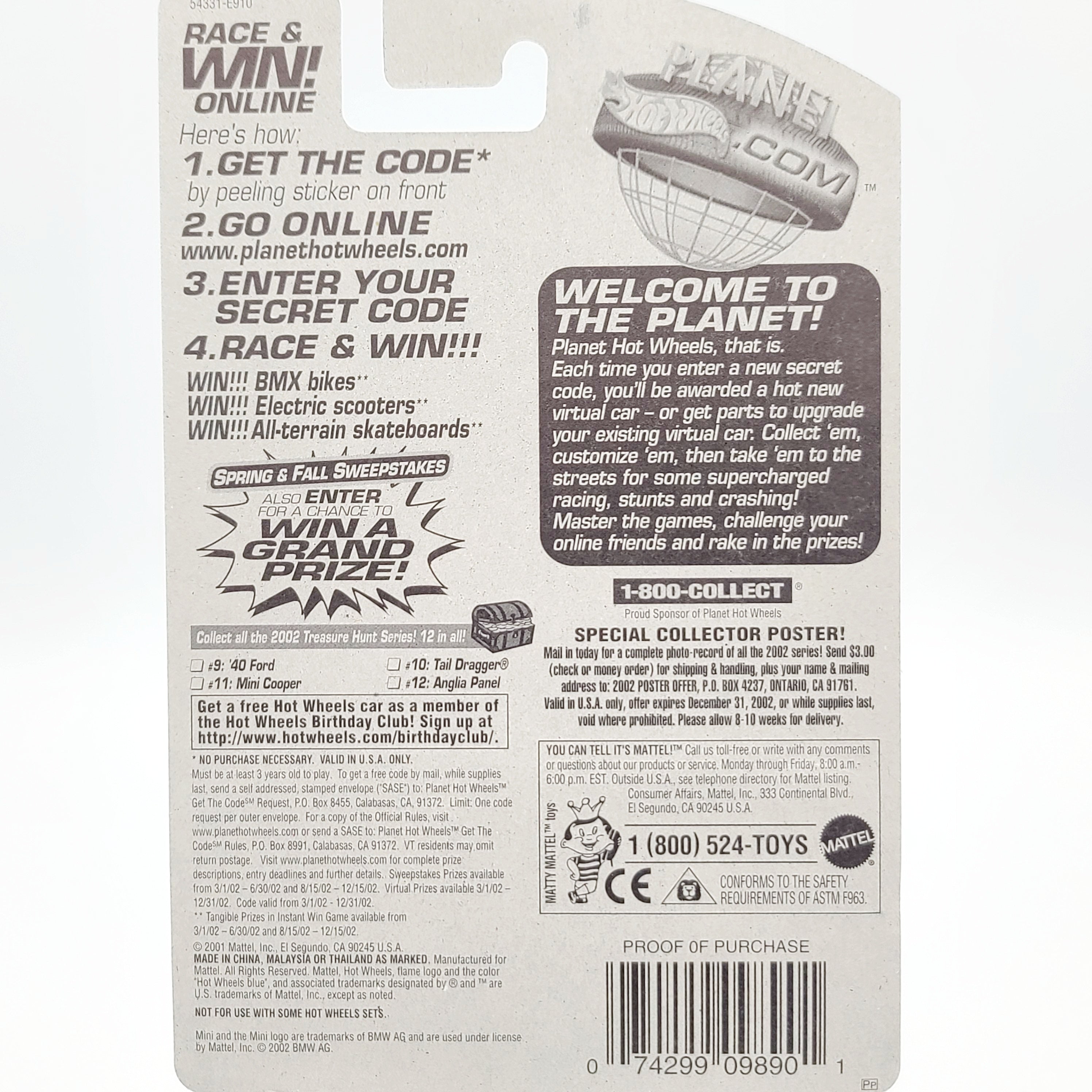Hot Wheels - SUPER TREASURE HUNT STH - Mini Cooper (2002 HW Basic)